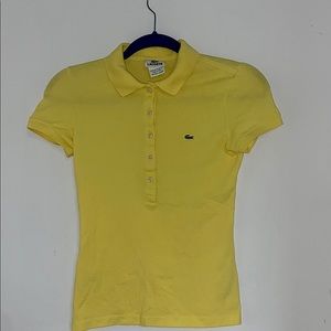yellow Lacoste button down